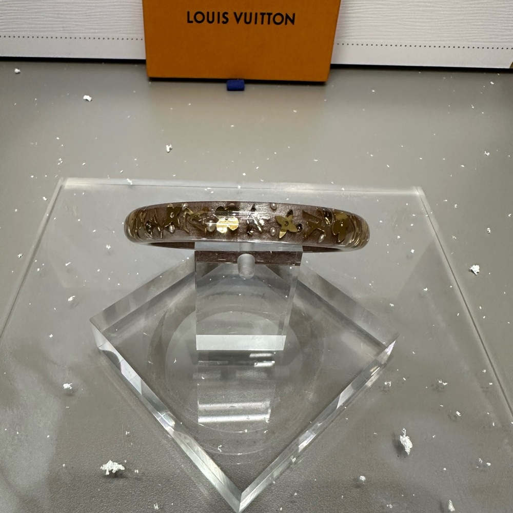 LOUIS VUITTON AUTHENTIC RESIN FULL - inclusion bracelet with COA NWOT